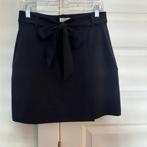 Spartina 449 Navy A-Line Skirt with Bow - Picture 2 of 4